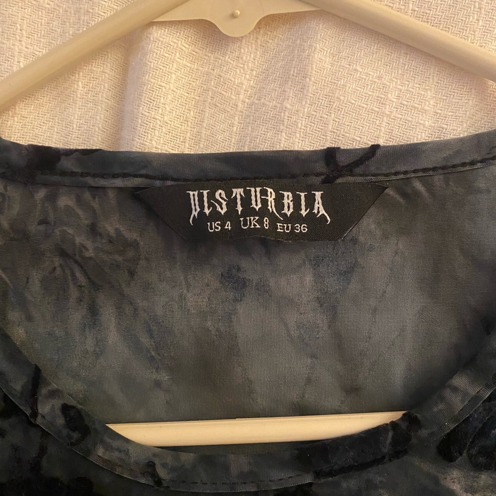 Disturbia Black Velvet Midi Dress - Picture 4 of 4